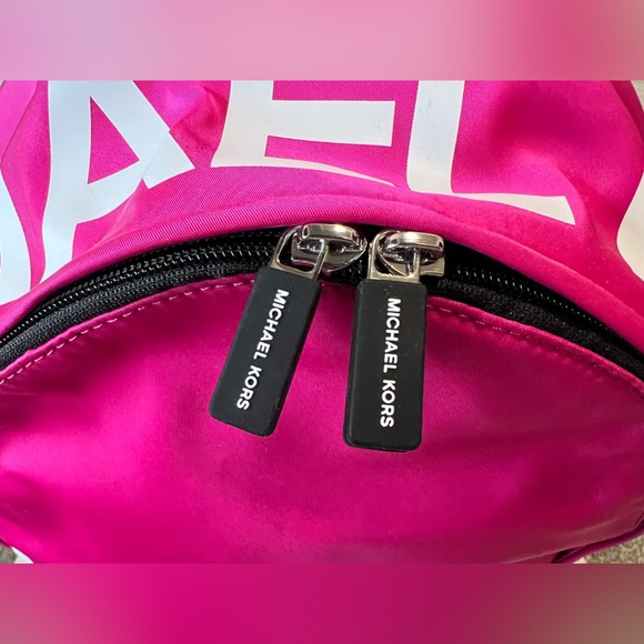 Authentic Nwt Michael Kors Wild Berry Large Sports Back Pack Bag - Picture 7 of 16